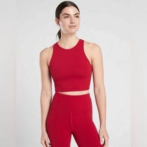 Athleta Conscious Crop Top Red Size M
